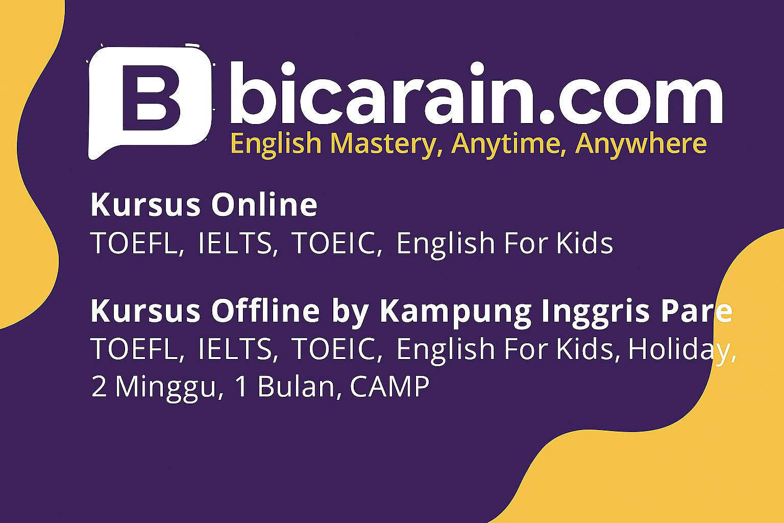 Kursus Bahasa Inggris Online Kampung Inggris